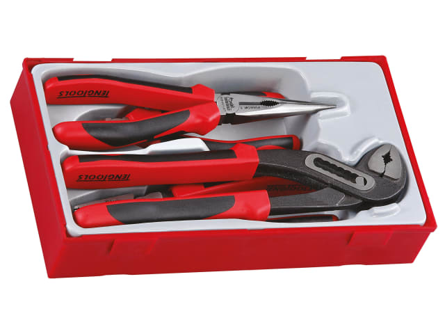 Teng Tools Mega Bite Pliers Set, 4 Piece TT440T