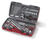 Teng Tools MECCA PRO 1/4", 3/8" & 1/2" Socket & Tool Set mm/AF 127 Pieces TM127