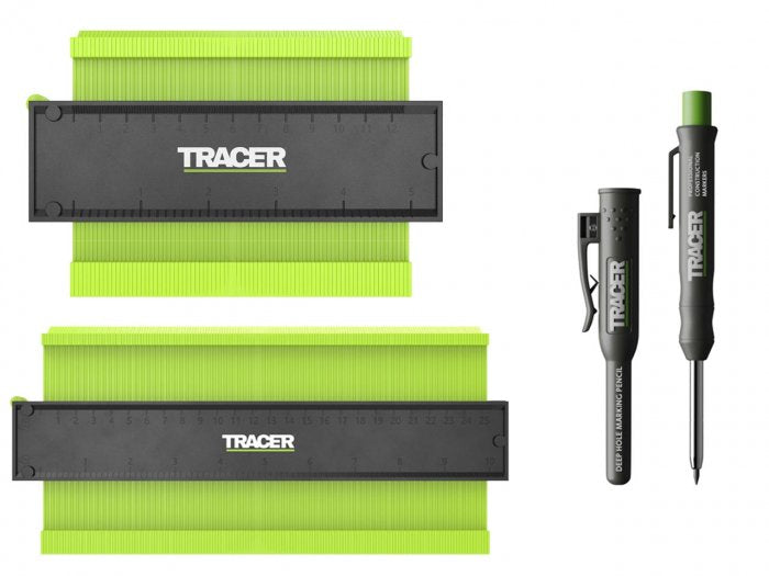 Tracer ACG3 3pc 130mm & 250mm Contour Gauge Pencil Marking Set