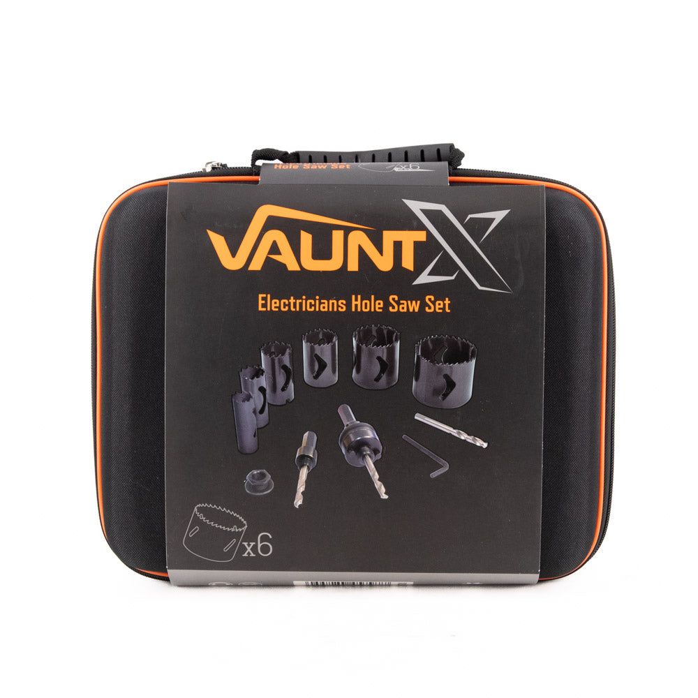 Vaunt X x1323015 Premium Holesaw Bi-Metal Electrician Set Color Coded – 11 piece