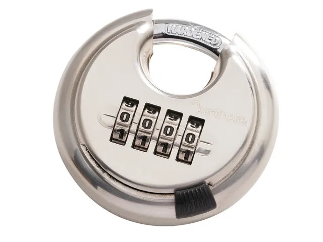 Defender 70mm Diskus Combination Padlock XMS24DISKUS