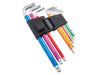 Faithfull 9 Piece Colour Coded Hex Key Set XMS24HEXKEYS