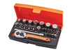 Bahco 1/4in Drive Socket Set (25 Piece) XMS24SS14