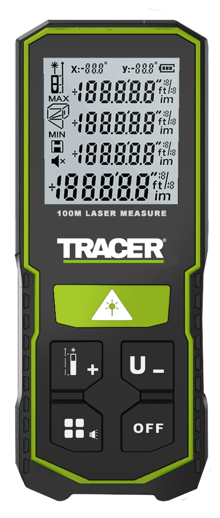Tracer ALM100 Green Dot 100 Metre Compact Laser Measurer