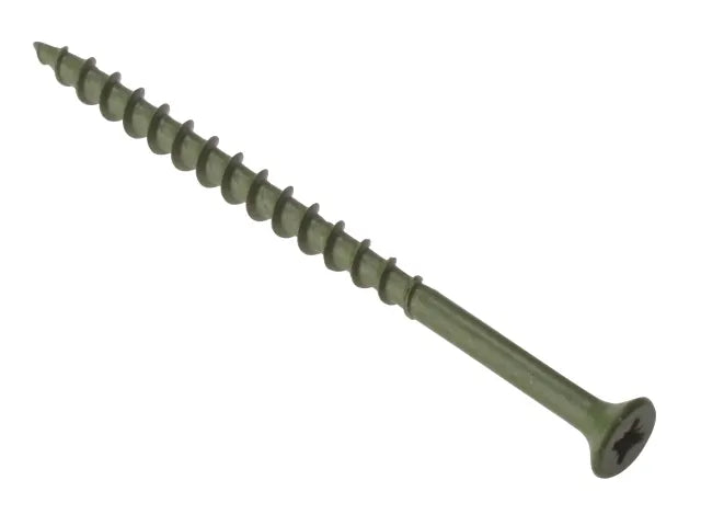 ForgeFix DS4575 Decking Screw Pozi Compatible ST Green Anti-Corrosion 4.5 x 75mm Box 200