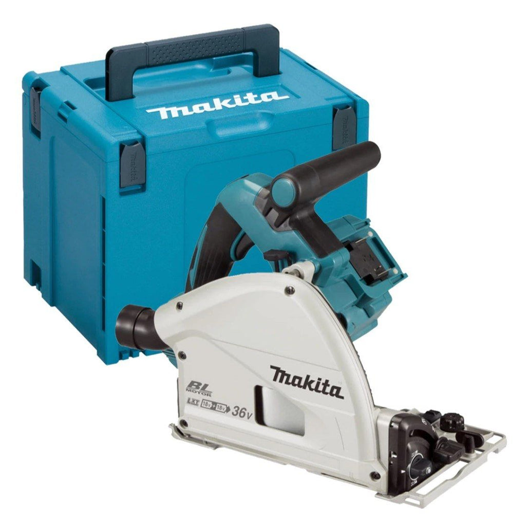 Makita DSP600ZJ Twin 18v LXT Cordless Plunge Saw 165mm Body Only In Case