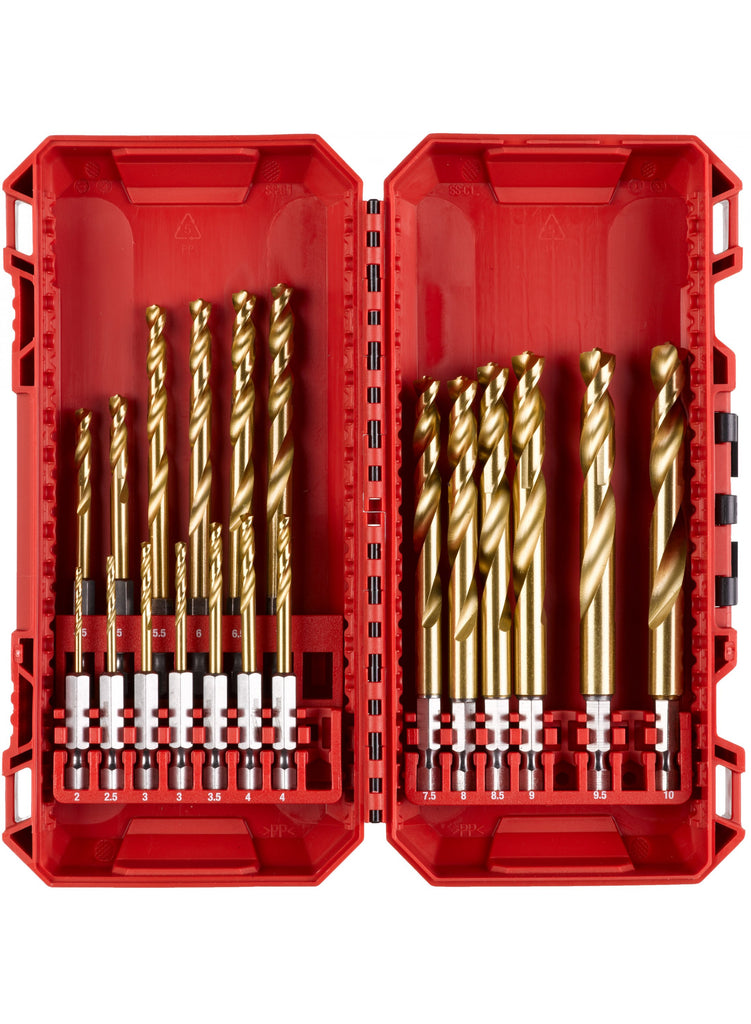 Milwaukee metal Drill Shock Wave HSS-GTi. 19pc Set 4932493866