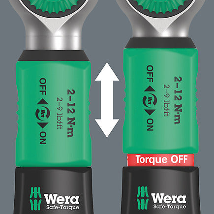 Wera Safe-Torque A 2 torque wrench with 1/4" hexagon drive, 2-12 Nm 05075801001