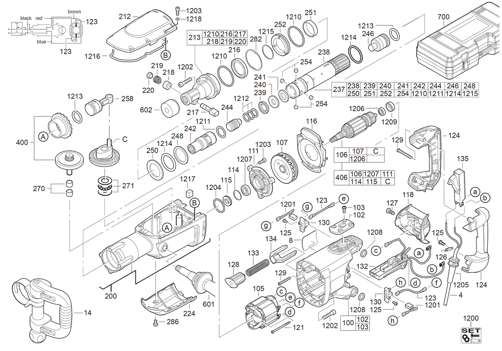 K950K 240V spare parts