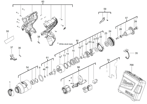 Milwaukee impact wrench online parts