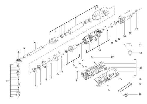 Milwaukee m12 2025 ratchet parts diagram