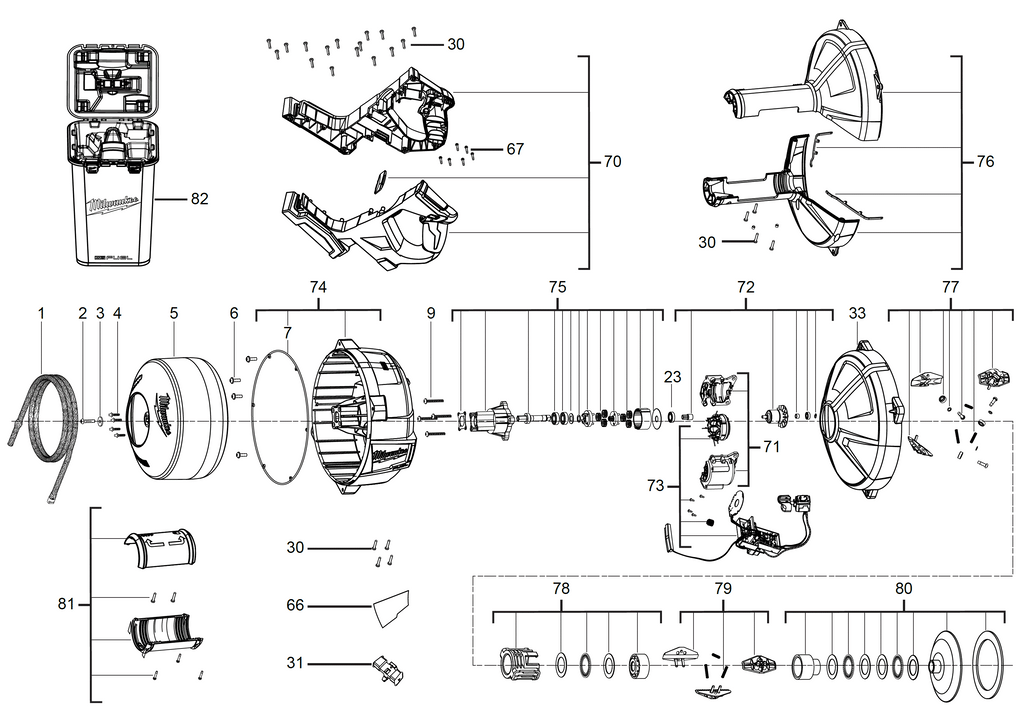 M18FDCPF10 spare parts