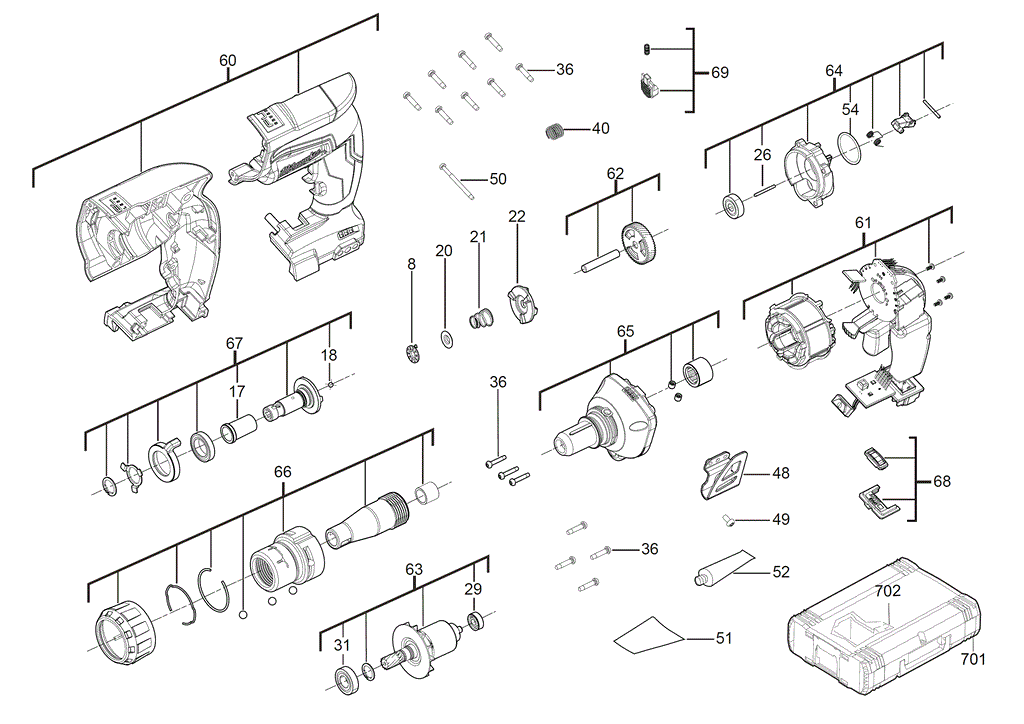 M18FSGC spare parts