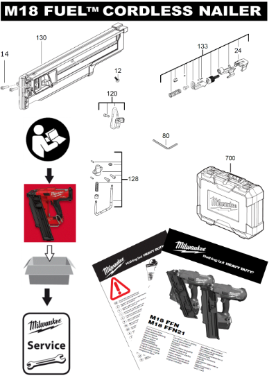 M18FFN21 spare parts