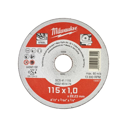 4932451474 Thin metal cutting discs SCS 41 / 115 Contractor series