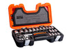 Bahco S240 Socket Set of 24 Metric 1/2in Drive