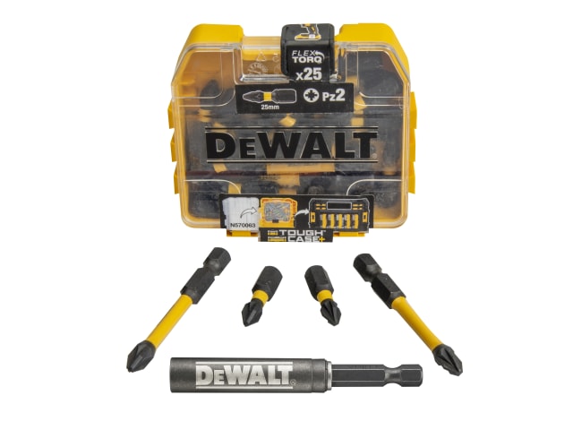 DEWALT Extreme PZ2 Impact Torsion Bits + Holder XMS22IMPCT21